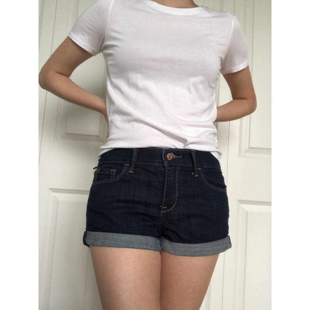 Abercrombie and Fitch dark wash shorts